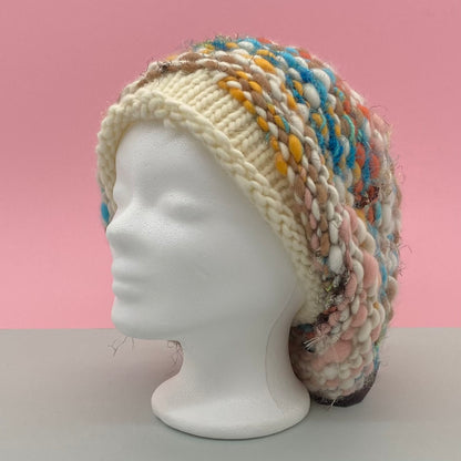 dicke merinoWolle kaufen	"Swirl" handgesponnenes ArtYarn  braun- Knit Collage l 55 m / 100 gr l 99% Wolle, 1% Polyester