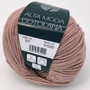 Alta Moda Cotolana - Lana Grossa l 50 gr / 150 m l 45 % Schurwolle (Merino superwash)), 45 % Baumwolle (Pima),  10 % Polyamid