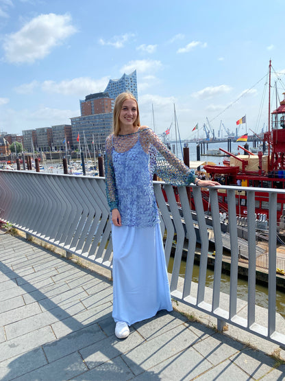 Damen Netz Sommerpullover "Meeresbrise"