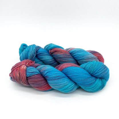 Hand-dyed 4-ply sock yarn «#Nadschiba» Fr.2/12.09