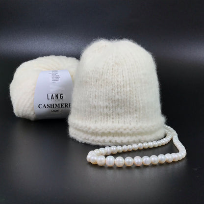 Gift for birth - baby socks and baby hat made of cashmere