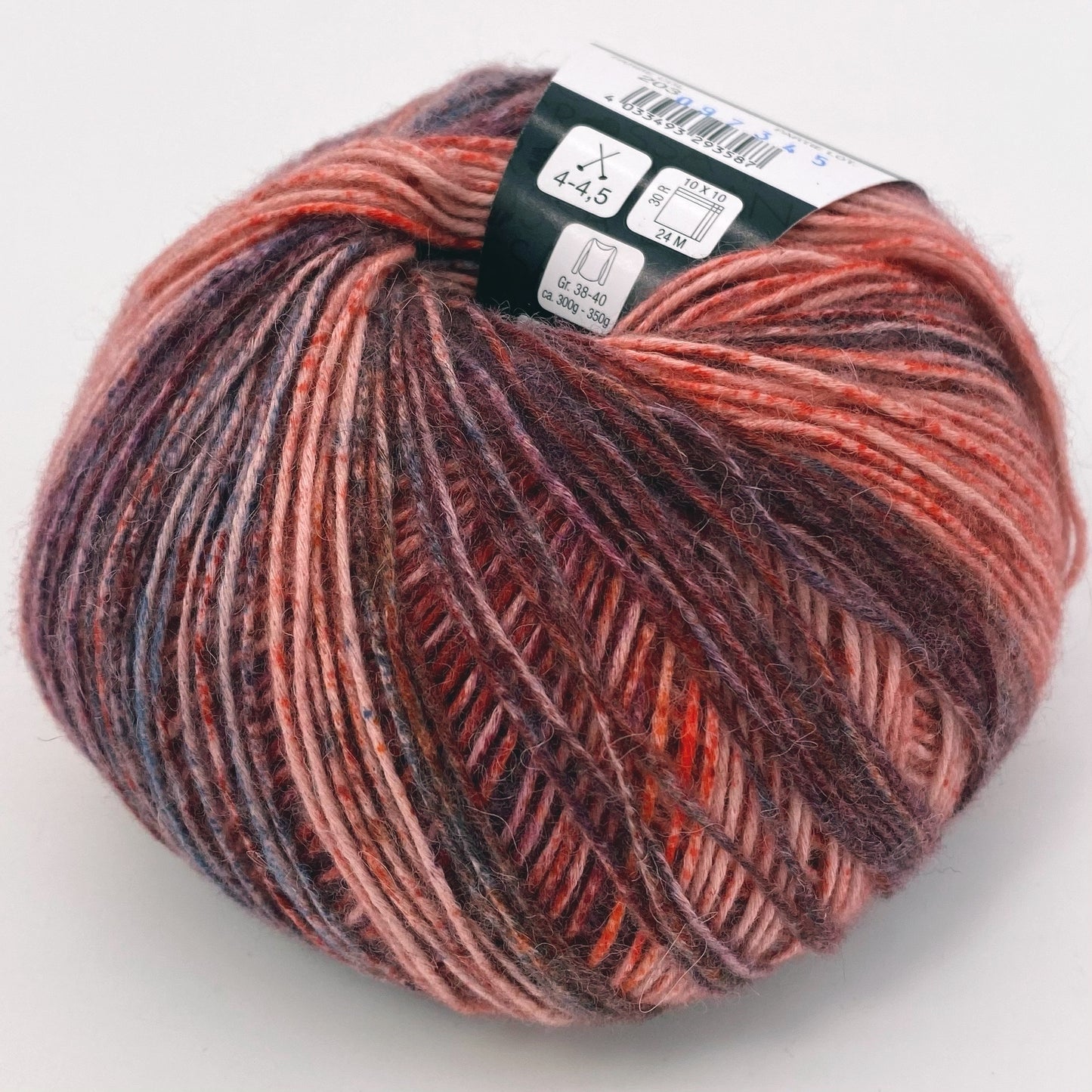 Ecopuno Print- Lana Grossa | 215/50 | 72 % Baumwolle  17 % Schurwolle (Merino)  11 % Alpaka (Baby)