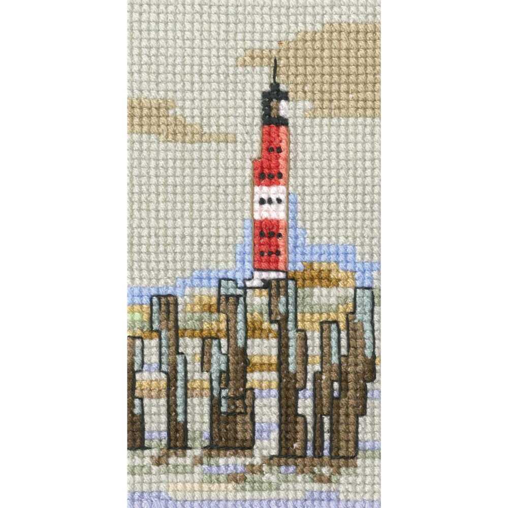 RTO Kreuzstich Set "Leuchtturm" EH358, Zählmuster, 5,5x10,5 cm