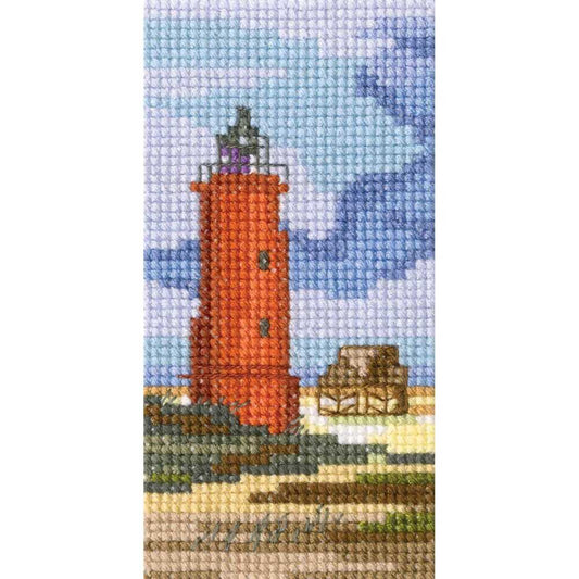 RTO Kreuzstich Set "Leuchtturm" EH369, Zählmuster, 5,5x10,5 cm