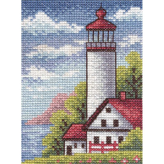 Panna Kreuzstichset "Küstenleuchtturm" 9x13cm, Zählmuster