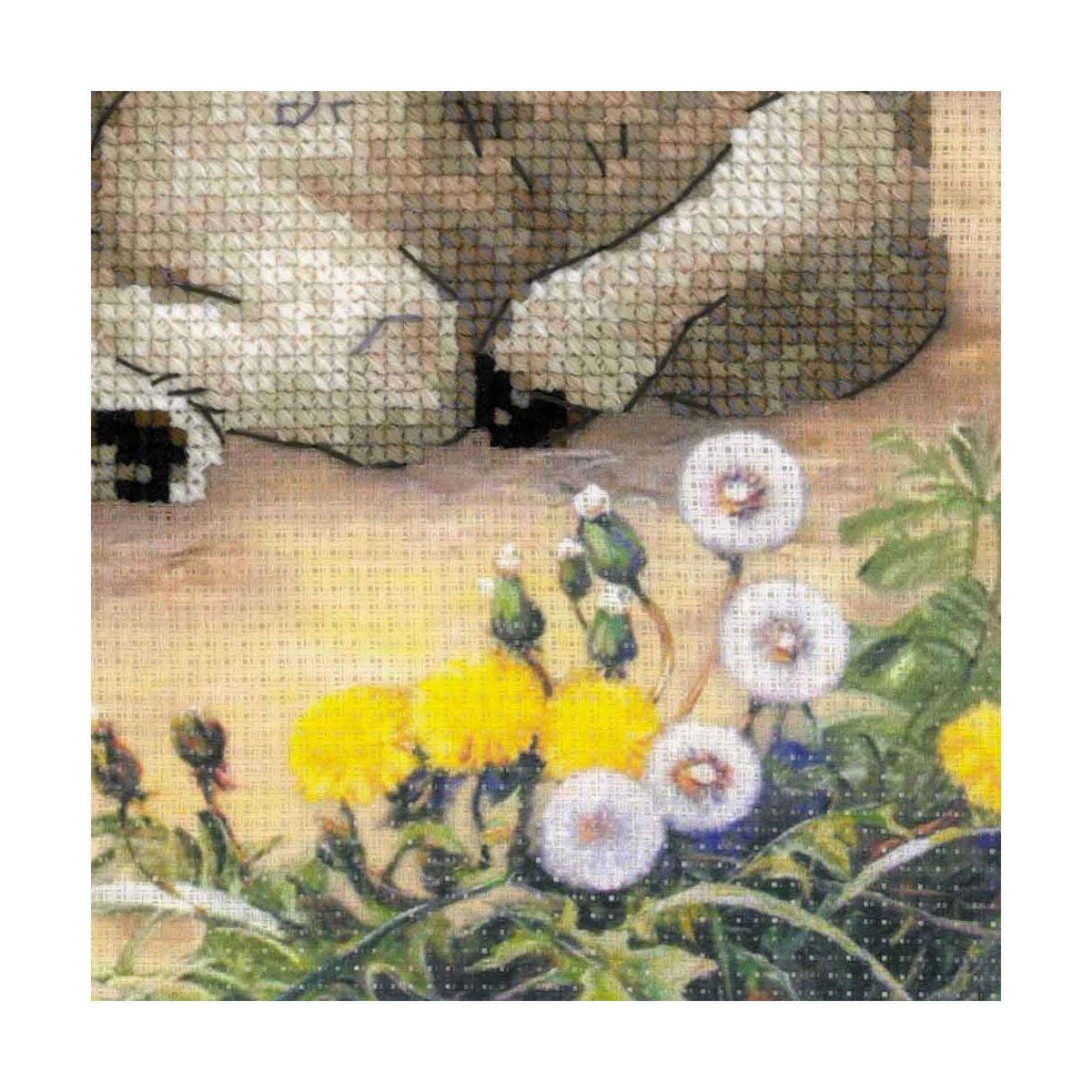 günstig shoppen	"Lamm und Kaninchen" - Riolis Kreuzstich-Set, Zählmuster
