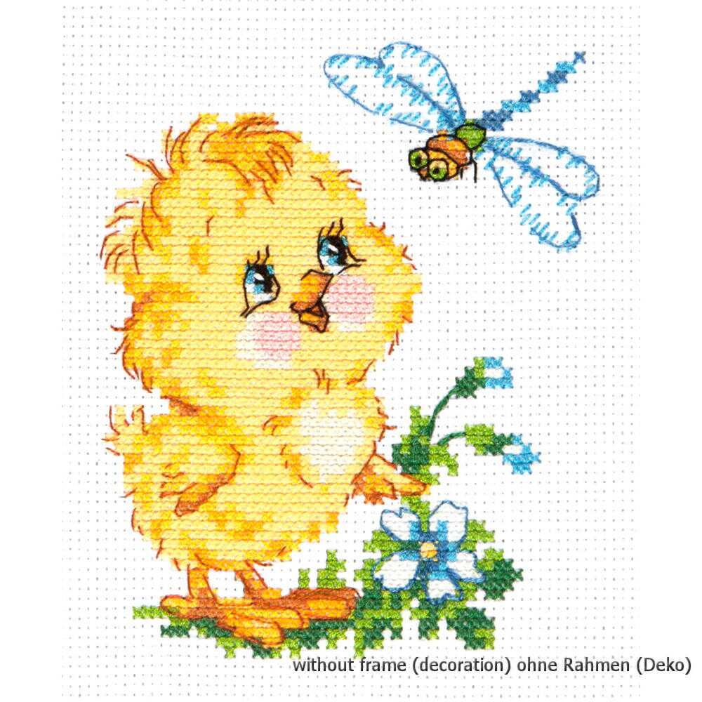 güstig kaufen	"Gemeinsames Interesse" - Magic Needle Kreuzstichset , Zählmuster, 10x12cm