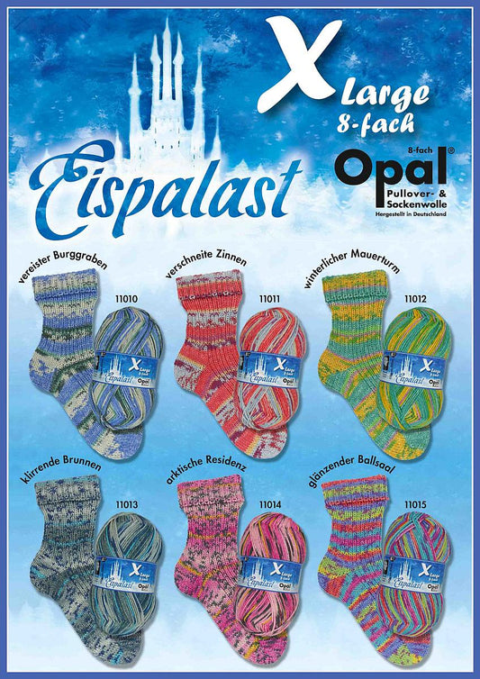 XLarge Eispalast Sockenwolle 8-fach