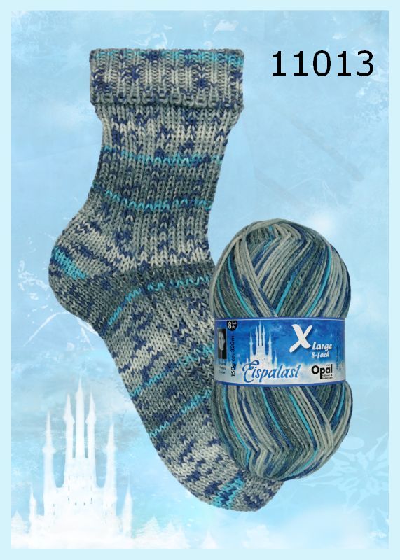XLarge Eispalast Sockenwolle 8-fach