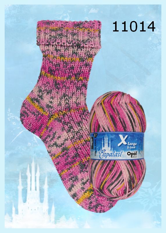 XLarge Eispalast Sockenwolle 8-fach