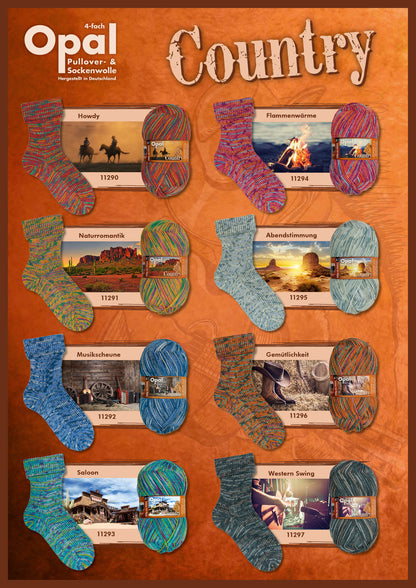 Opal Country 4-fach Sockenwolle