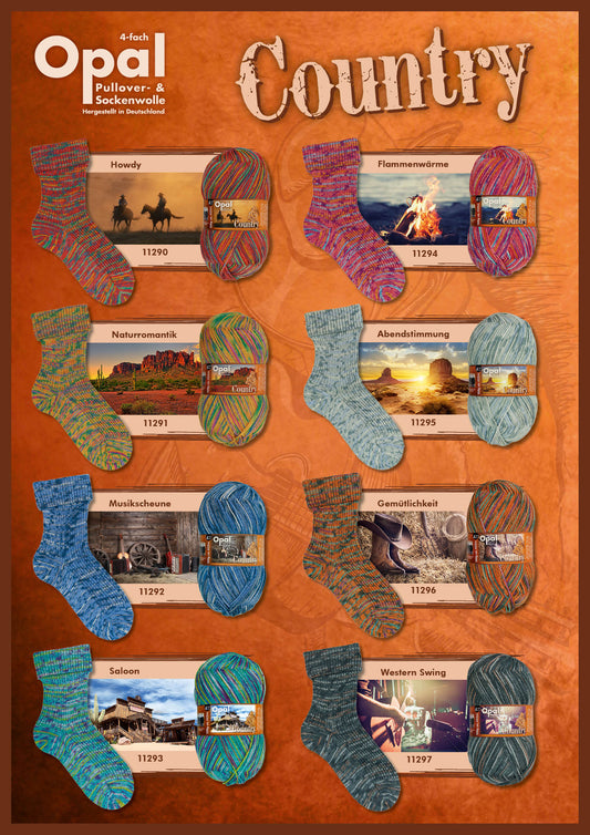Opal Country 4-fach Sockenwolle