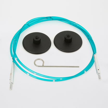 Cable and end caps for needle tips from knit pro