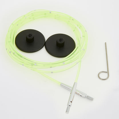 Cable and end caps for needle tips from knit pro