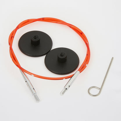 Cable and end caps for needle tips from knit pro